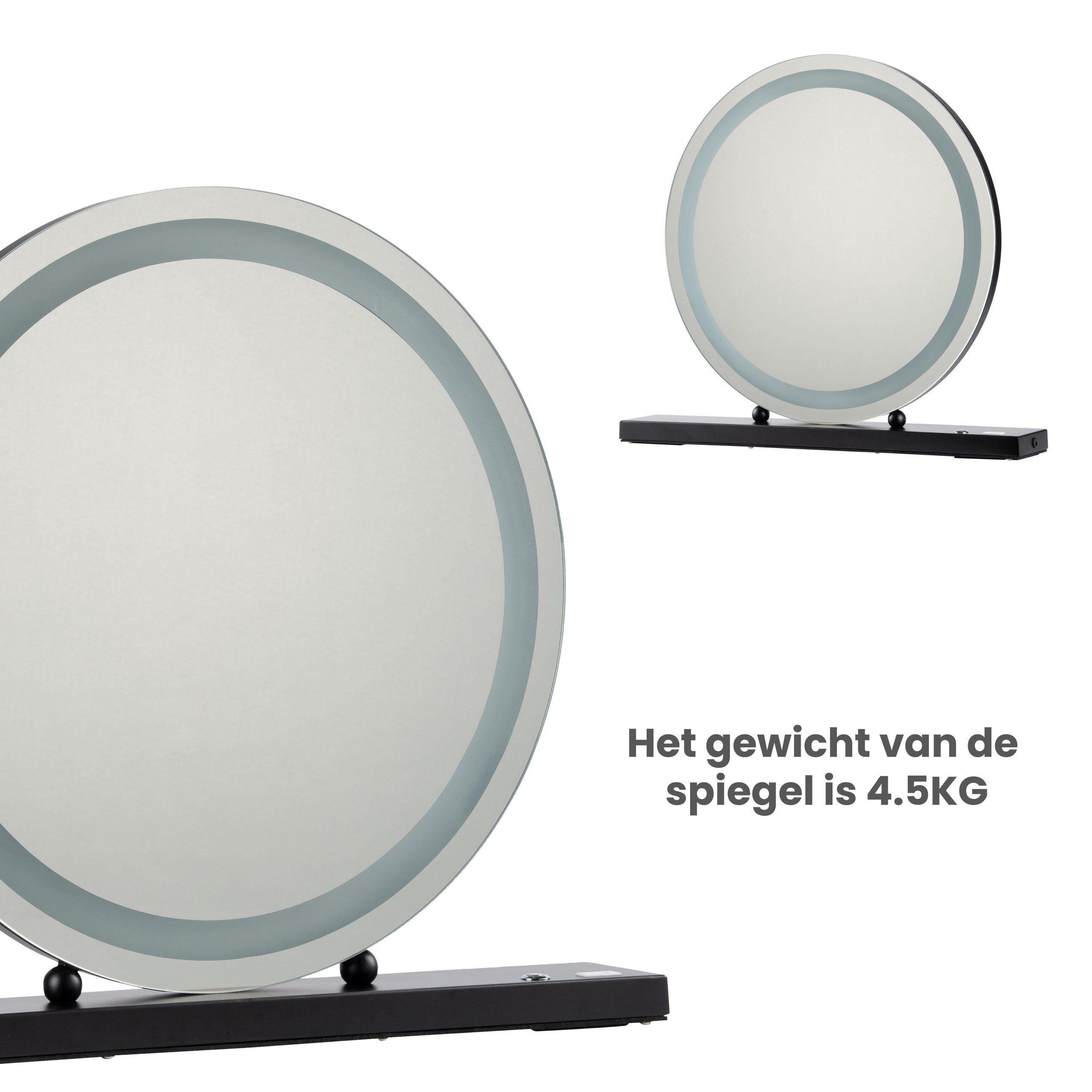 Make-up Spiegel Visagie - - Zwart - Nuvoo